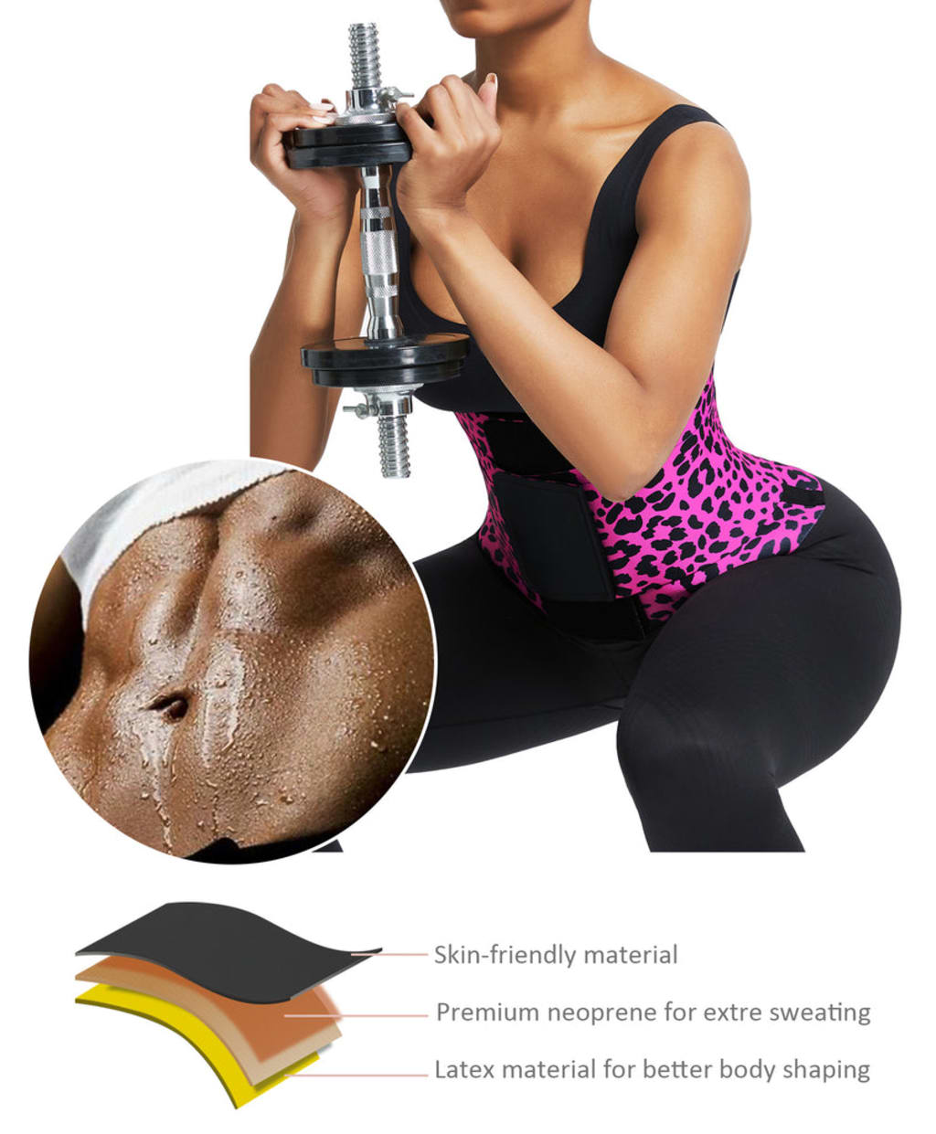 Belt Waist Cincher Ab Belt Tummy Control Body Shaper with Triple Wrap Women